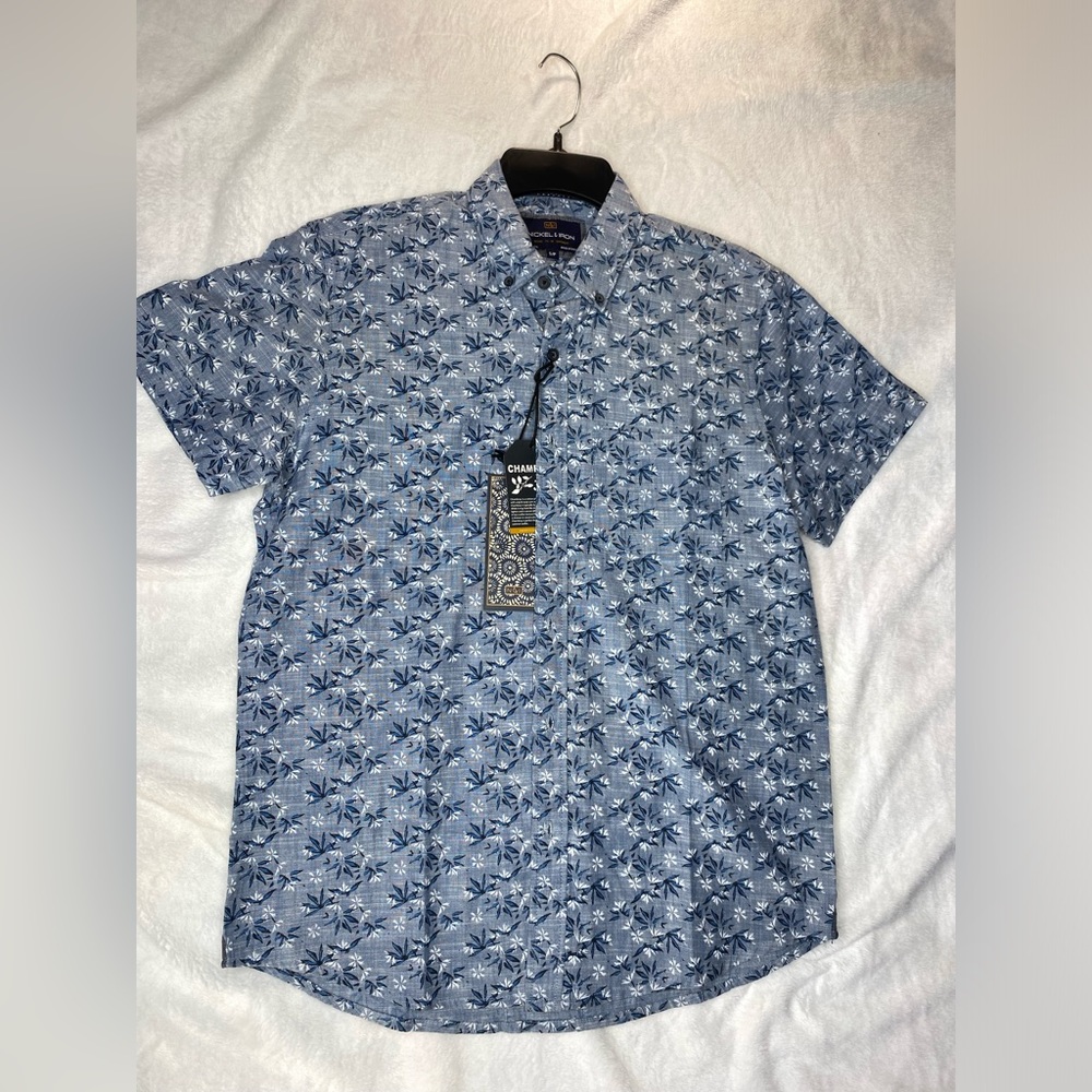 Men’s Nickel and Iron Button Up 100% Cotton Shirt